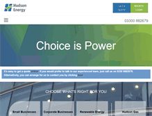 Tablet Screenshot of hudsonenergy.co.uk